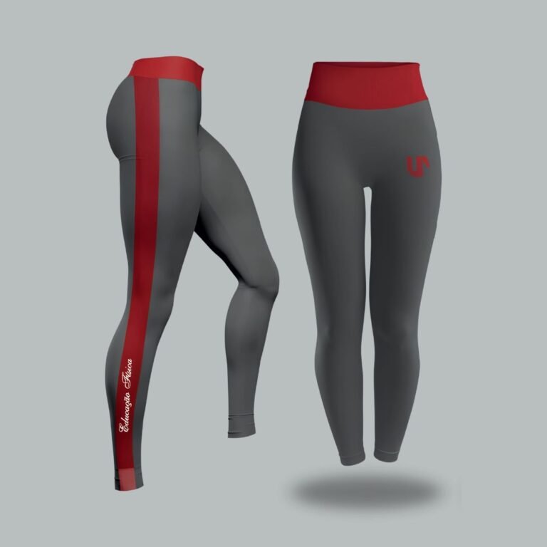 L40 - LEGGING CÓS LARGO COM RECORTE LATERAL - Vermelho
