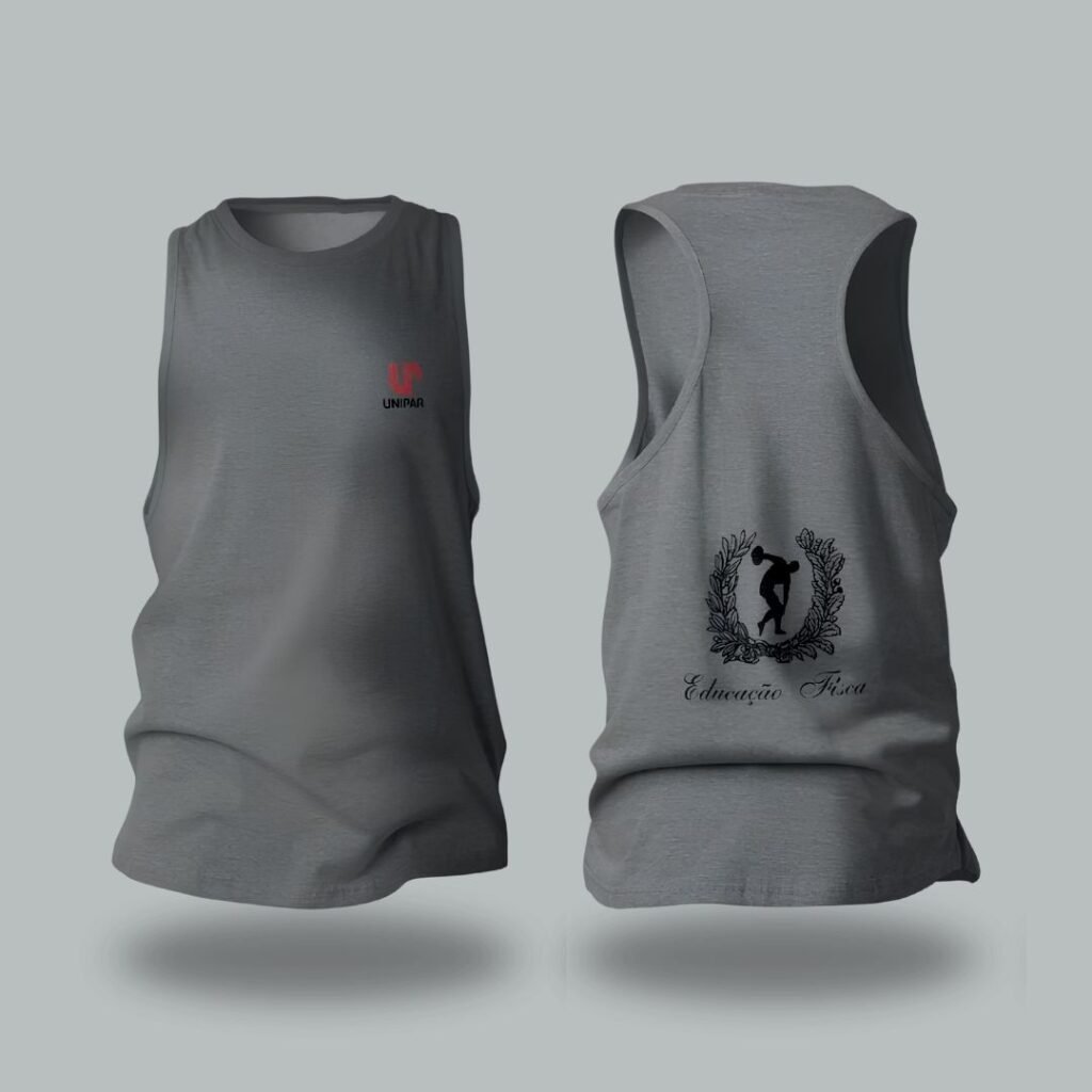 RM10 - REGATA MASCULINA NADADOR - Cinza