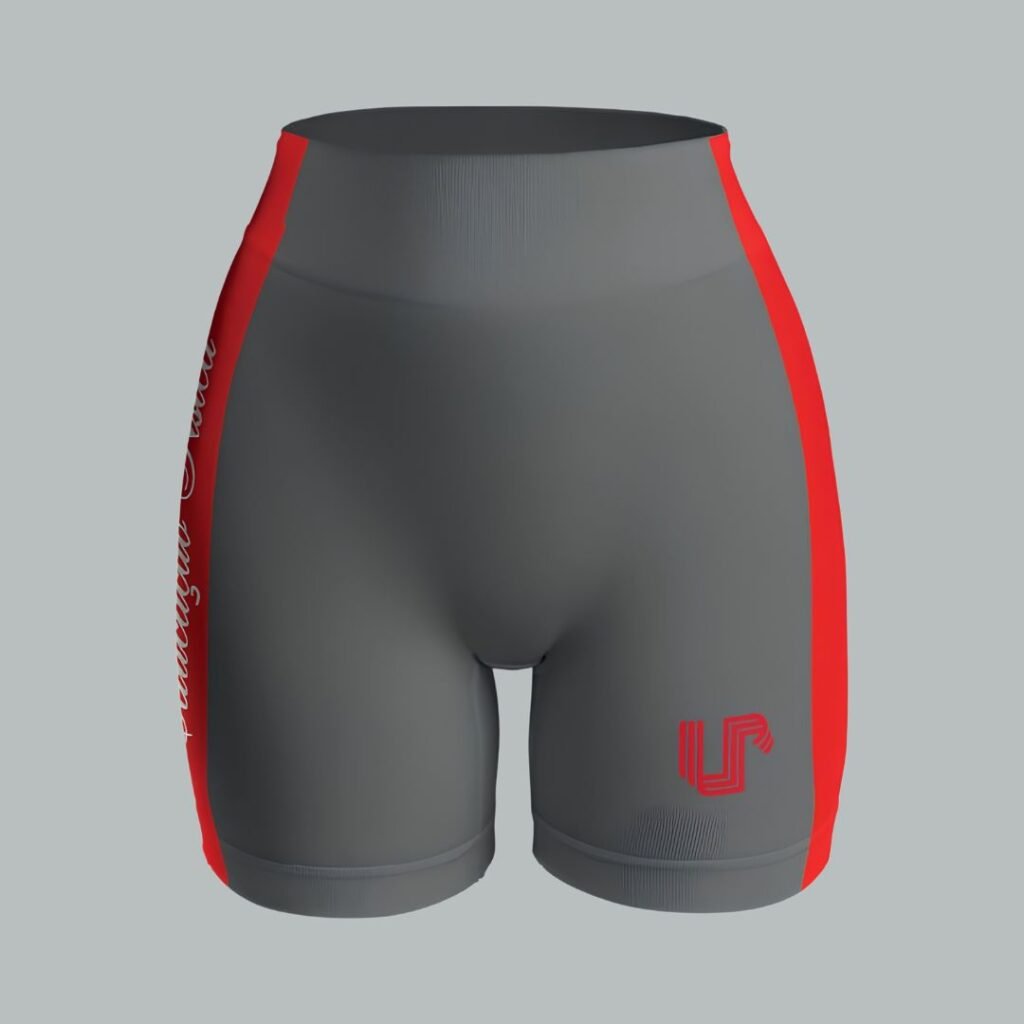 S164 - SHORTS MEIA COXA COM RECORTE LATERAL - Cinza