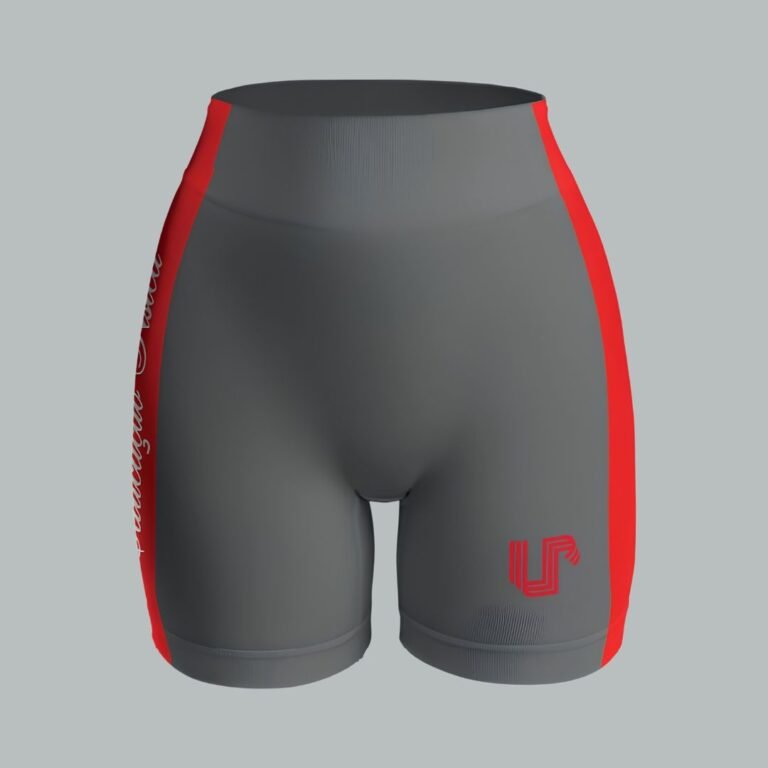S164 - SHORTS MEIA COXA COM RECORTE LATERAL - Cinza