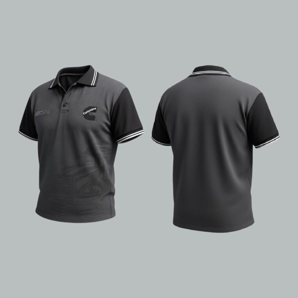 Camiseta Polo Masculina, Gola E Punho Com Detalhe